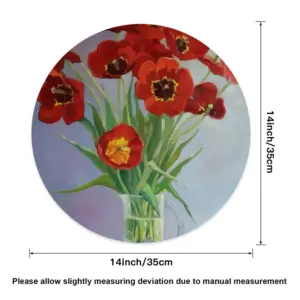 Tulips Linen Placemat (Round)