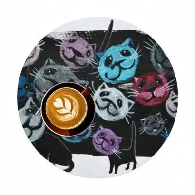 Cats Linen Placemat (Round)