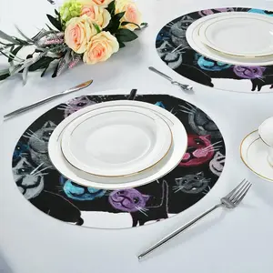 Cats Linen Placemat (Round)