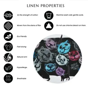 Cats Linen Placemat (Round)