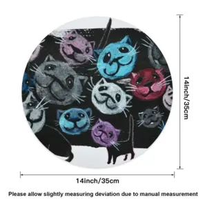 Cats Linen Placemat (Round)