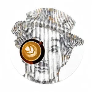 Charlie Chaplin Forever Linen Placemat (Round)