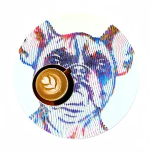 My Adorable French Bulldog Linen Placemat (Round)