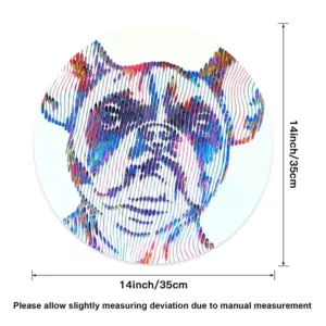 My Adorable French Bulldog Linen Placemat (Round)