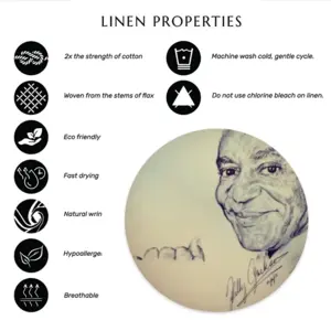 Bill Cosby Portrait Linen Placemat (Round)