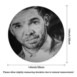 Aubrey Drake Graham Portrait Linen Placemat (Round)