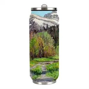 Impressionist Snow Mountains Coke Can Mug