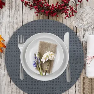 Anthracite Linen Placemat (Round)