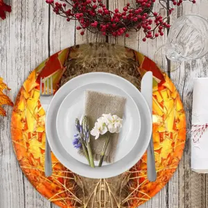 Native Desert Dweller Linen Placemat (Round)