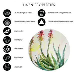 Aloe Linen Placemat (Round)