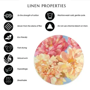 Beautiful Summer Linen Placemat (Round)