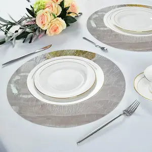 Rainy Day Linen Placemat (Round)