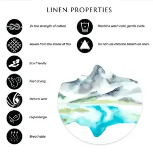 Watersprite Lake Linen Placemat (Round)