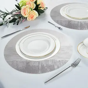 Almost Quiet Linen Placemat (Round)