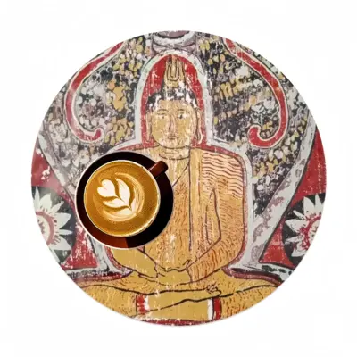 Murals Of Buddha Linen Placemat (Round)