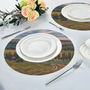 Autumn Fields Linen Placemat (Round)