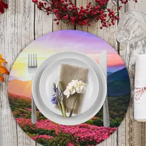 The Smell Of Summer Linen Placemat (Round)