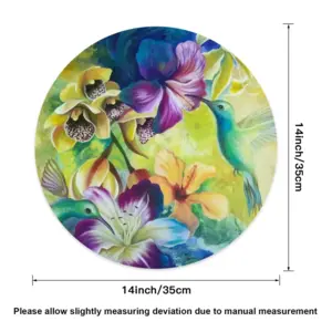 Tropical Splash Linen Placemat (Round)