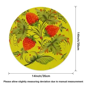 Raspberry Linen Placemat (Round)