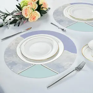 Spaces Between Us Linen Placemat (Round)