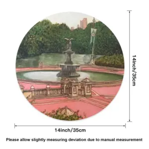 Bethesda Fountain Central Park New York City Linen Placemat (Round)