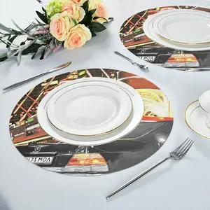 Casino “Metelica” Linen Placemat (Round)