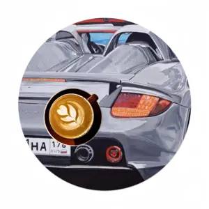 Carrera Gt Linen Placemat (Round)