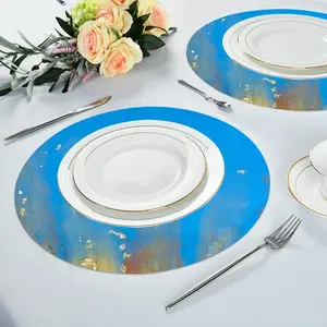 Gold Reef Linen Placemat (Round)