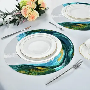 Barrel Wave Linen Placemat (Round)