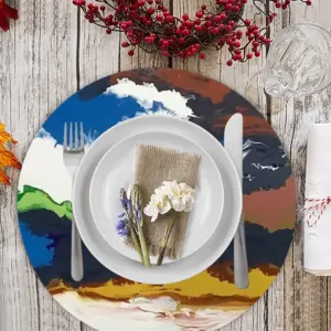 California Burning Linen Placemat (Round)