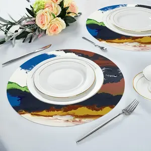 California Burning Linen Placemat (Round)