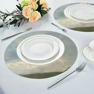 Big Cumulus Linen Placemat (Round)