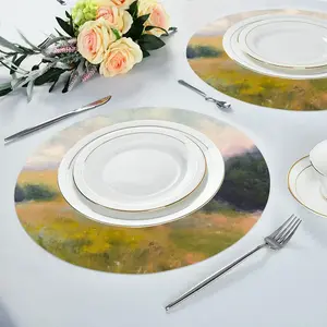 This Is Joy No3 Linen Placemat (Round)