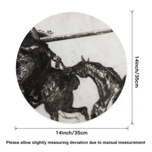 After Gericault A Linen Placemat (Round)