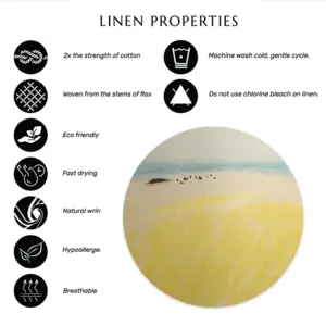 Horizon Over The Sea Linen Placemat (Round)