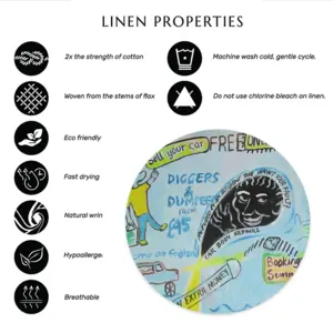 Mot Linen Placemat (Round)