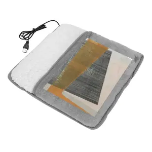 Black Square Cropped Electric Foot Warmer