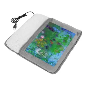 Blossoms On The Pond Electric Foot Warmer