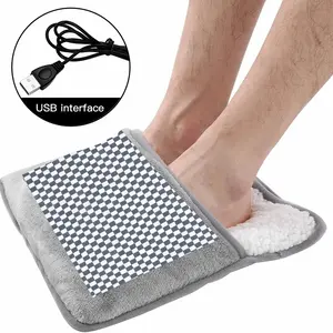 Black-And-White Electric Foot Warmer