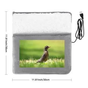 Bird In High Park Grass Electric Foot Warmer