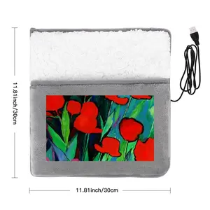 Red Tulips Electric Foot Warmer