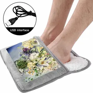 Summer Flowers Electric Foot Warmer