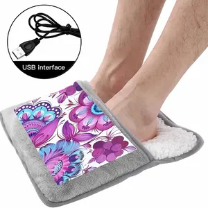 Purple Bouquet Electric Foot Warmer