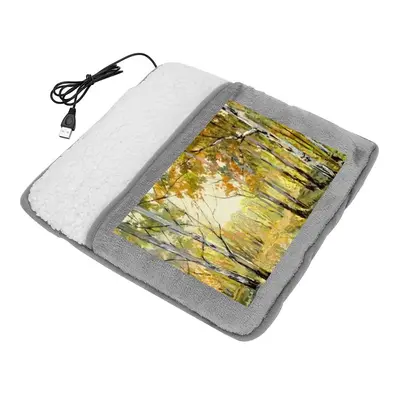 Birch Tree Forest Trail Electric Foot Warmer