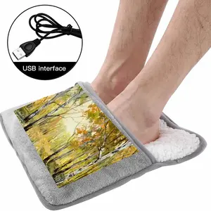 Birch Tree Forest Trail Electric Foot Warmer