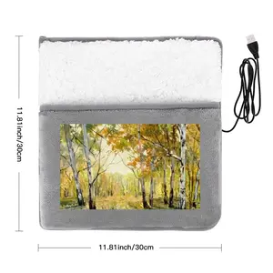 Birch Tree Forest Trail Electric Foot Warmer