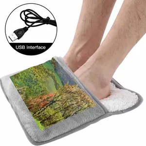 Mountains Landscape Electric Foot Warmer