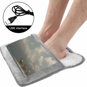 Beach With Riders Electric Foot Warmer