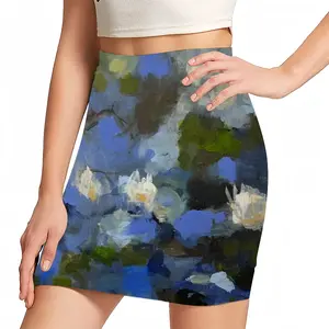 Women Water Lilies Hip Skirt