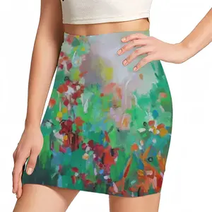 Women Summer Flowers Hip Skirt